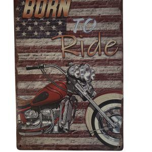 PLAQUE BORN TO RIDE