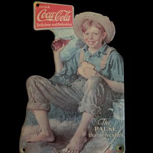 PLAQUE VINTAGE COCA COLA