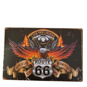 PLAQUE ROUTE 66 - LIVE THE LEGEND