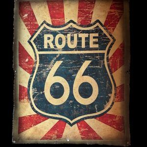 PLAQUE ROUTE 66