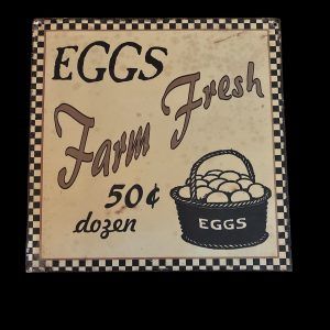 PLAQUE EGGS FARM FRESH
