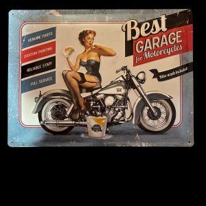 PLAQUE BEST GARAGE MOTORCYCLES