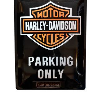 PLAQUE HARLEY DAVIDSON - PARKING ONLY
