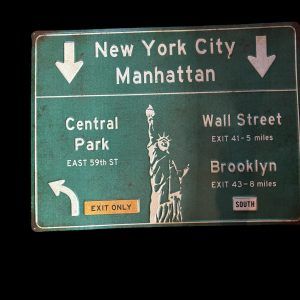 PANNEAU NEW YORK CITY MANHATTAN