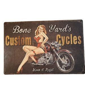 PLAQUE BONE YARD'S CUSTOM CYCLES