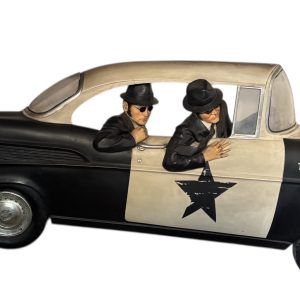 VOITURE DE POLICE AVEC LES BLUES BROTHERS