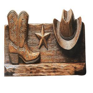 PLAQUE DE DECORATION COW BOY