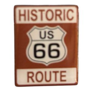 PIN'S HISTORIC US 66 MARRON